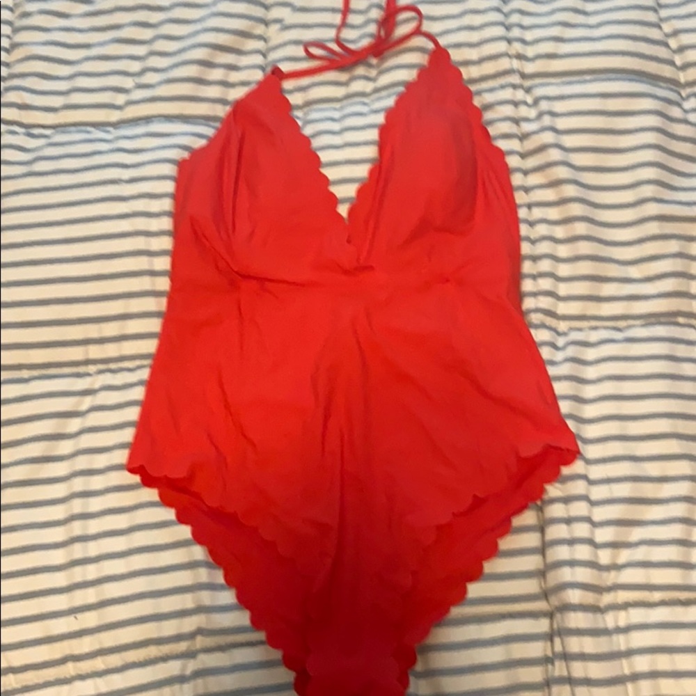 Red one piece swim suit! 🏊‍♀️